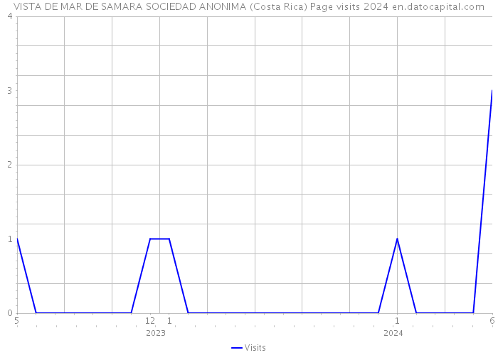 VISTA DE MAR DE SAMARA SOCIEDAD ANONIMA (Costa Rica) Page visits 2024 