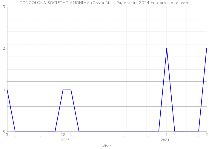 GONGOLONA SOCIEDAD ANONIMA (Costa Rica) Page visits 2024 