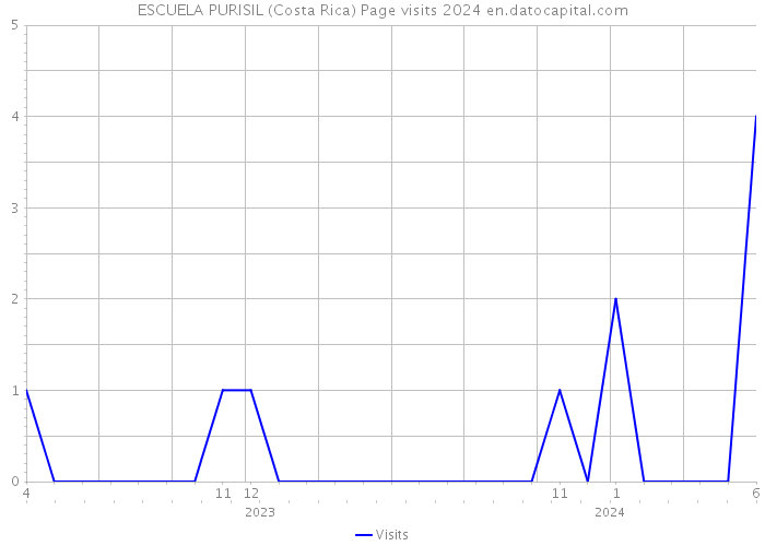ESCUELA PURISIL (Costa Rica) Page visits 2024 