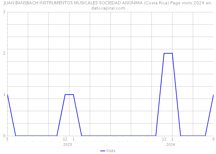 JUAN BANSBACH INSTRUMENTOS MUSICALES SOCIEDAD ANONIMA (Costa Rica) Page visits 2024 