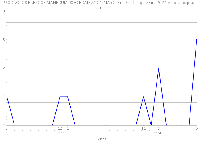 PRODUCTOS FRESCOS MANEDUMI SOCIEDAD ANONIMA (Costa Rica) Page visits 2024 