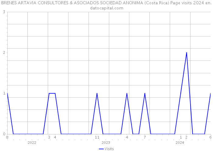 BRENES ARTAVIA CONSULTORES & ASOCIADOS SOCIEDAD ANONIMA (Costa Rica) Page visits 2024 
