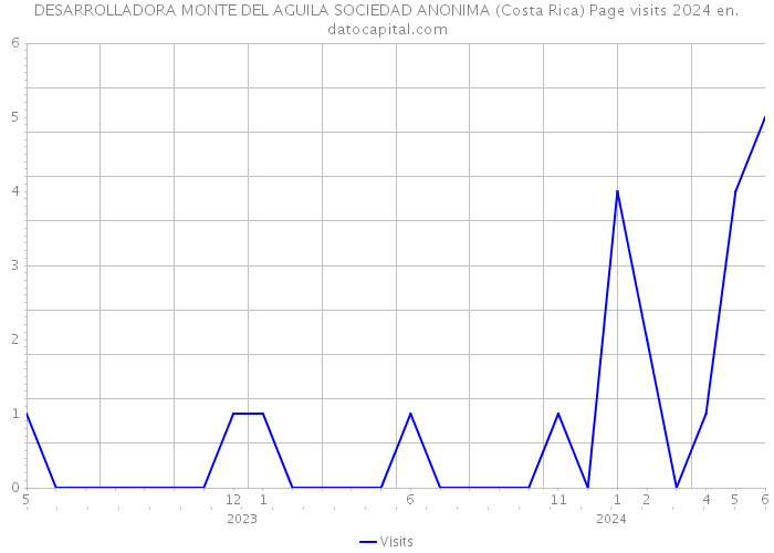 DESARROLLADORA MONTE DEL AGUILA SOCIEDAD ANONIMA (Costa Rica) Page visits 2024 