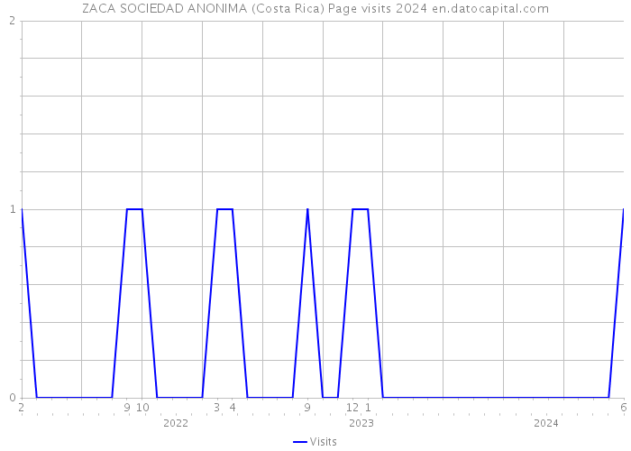 ZACA SOCIEDAD ANONIMA (Costa Rica) Page visits 2024 