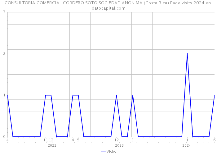 CONSULTORIA COMERCIAL CORDERO SOTO SOCIEDAD ANONIMA (Costa Rica) Page visits 2024 
