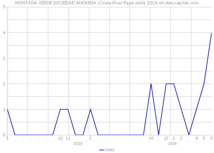 MONTAŃA VERDE SOCIEDAD ANONIMA (Costa Rica) Page visits 2024 