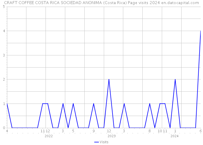 CRAFT COFFEE COSTA RICA SOCIEDAD ANONIMA (Costa Rica) Page visits 2024 