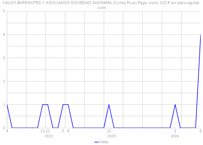 CALVO BARRANTES Y ASOCIADOS SOCIEDAD ANONIMA (Costa Rica) Page visits 2024 