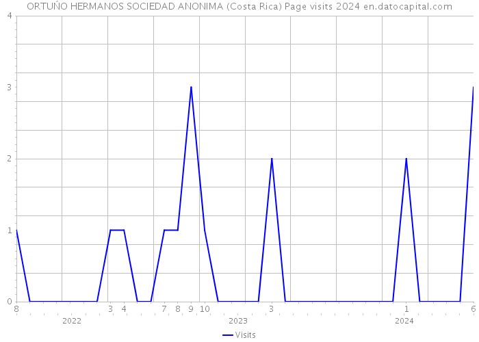 ORTUŃO HERMANOS SOCIEDAD ANONIMA (Costa Rica) Page visits 2024 