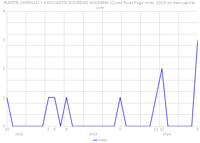 BUFETE CARRILLO Y ASOCIADOS SOCIEDAD ANONIMA (Costa Rica) Page visits 2024 