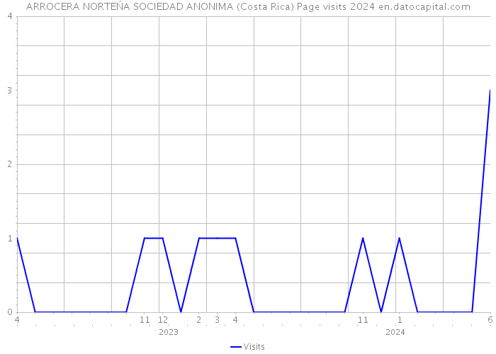 ARROCERA NORTEŃA SOCIEDAD ANONIMA (Costa Rica) Page visits 2024 