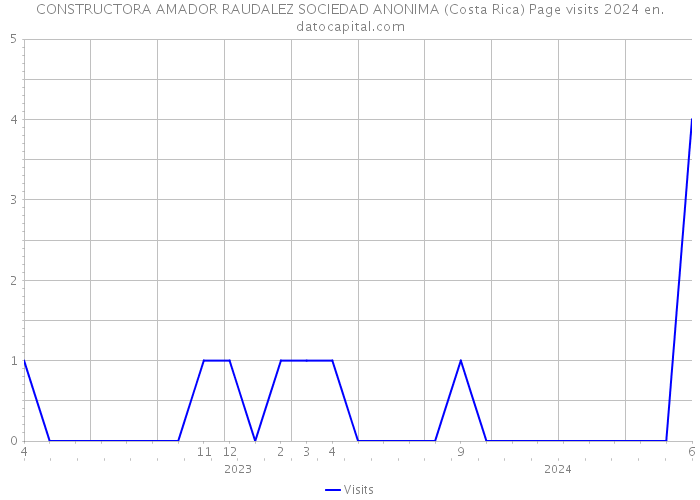 CONSTRUCTORA AMADOR RAUDALEZ SOCIEDAD ANONIMA (Costa Rica) Page visits 2024 