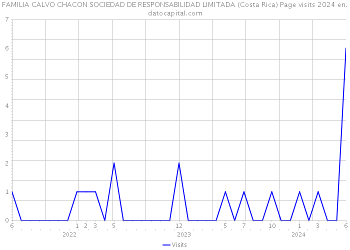 FAMILIA CALVO CHACON SOCIEDAD DE RESPONSABILIDAD LIMITADA (Costa Rica) Page visits 2024 