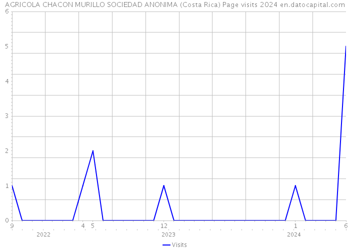 AGRICOLA CHACON MURILLO SOCIEDAD ANONIMA (Costa Rica) Page visits 2024 