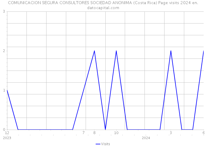 COMUNICACION SEGURA CONSULTORES SOCIEDAD ANONIMA (Costa Rica) Page visits 2024 