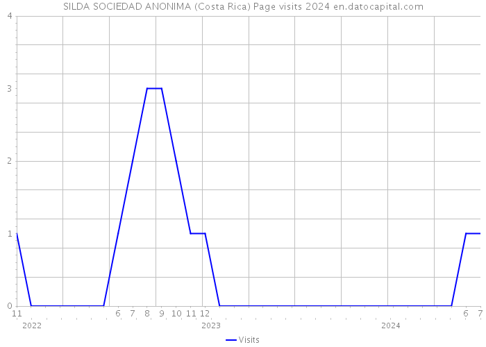 SILDA SOCIEDAD ANONIMA (Costa Rica) Page visits 2024 