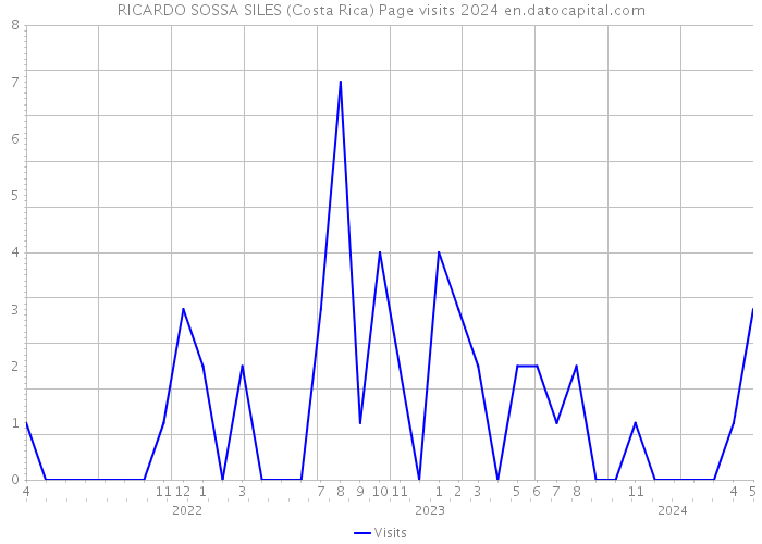 RICARDO SOSSA SILES (Costa Rica) Page visits 2024 