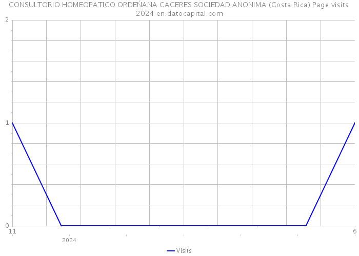CONSULTORIO HOMEOPATICO ORDEŃANA CACERES SOCIEDAD ANONIMA (Costa Rica) Page visits 2024 
