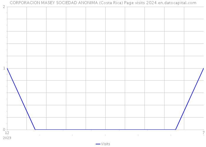 CORPORACION MASEY SOCIEDAD ANONIMA (Costa Rica) Page visits 2024 