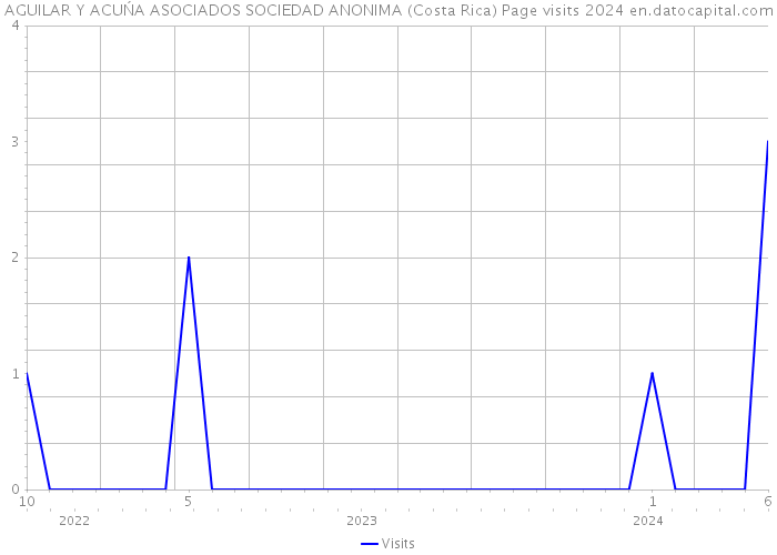 AGUILAR Y ACUŃA ASOCIADOS SOCIEDAD ANONIMA (Costa Rica) Page visits 2024 