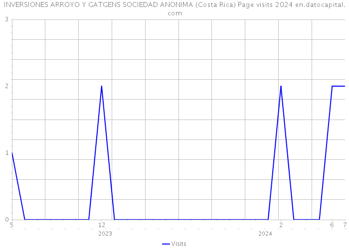 INVERSIONES ARROYO Y GATGENS SOCIEDAD ANONIMA (Costa Rica) Page visits 2024 