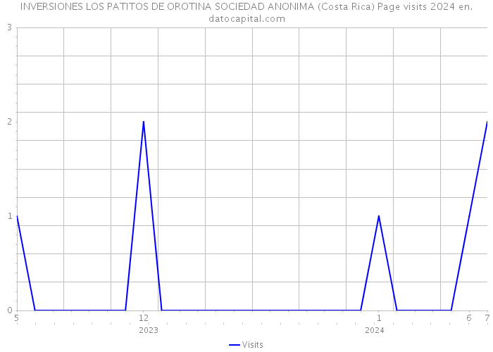 INVERSIONES LOS PATITOS DE OROTINA SOCIEDAD ANONIMA (Costa Rica) Page visits 2024 