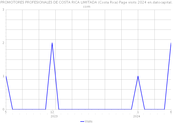 PROMOTORES PROFESIONALES DE COSTA RICA LIMITADA (Costa Rica) Page visits 2024 
