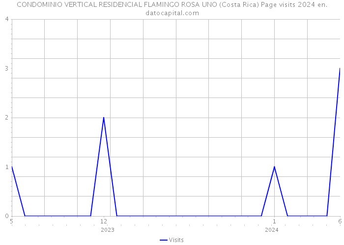CONDOMINIO VERTICAL RESIDENCIAL FLAMINGO ROSA UNO (Costa Rica) Page visits 2024 