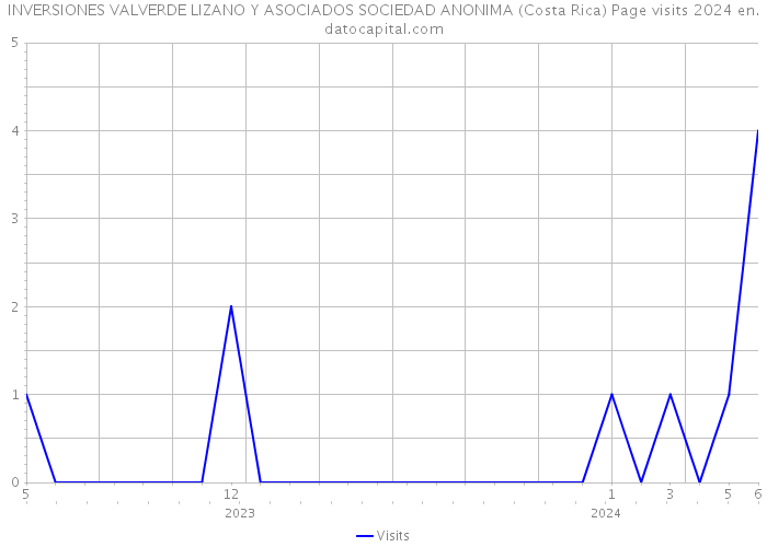 INVERSIONES VALVERDE LIZANO Y ASOCIADOS SOCIEDAD ANONIMA (Costa Rica) Page visits 2024 