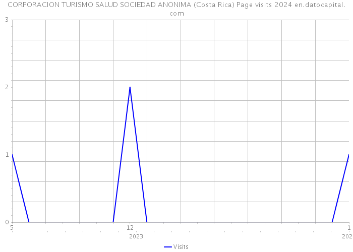 CORPORACION TURISMO SALUD SOCIEDAD ANONIMA (Costa Rica) Page visits 2024 