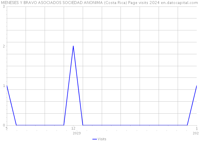 MENESES Y BRAVO ASOCIADOS SOCIEDAD ANONIMA (Costa Rica) Page visits 2024 