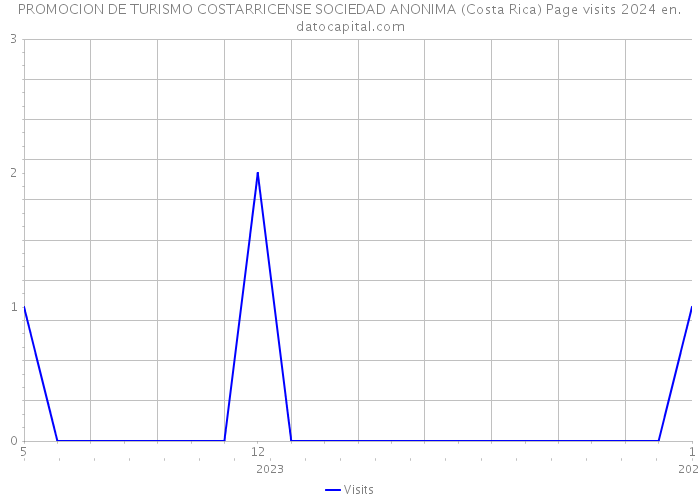 PROMOCION DE TURISMO COSTARRICENSE SOCIEDAD ANONIMA (Costa Rica) Page visits 2024 