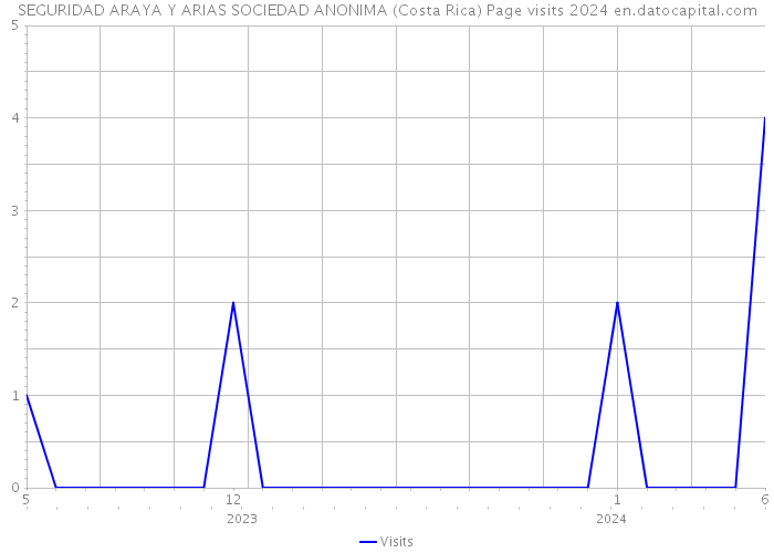 SEGURIDAD ARAYA Y ARIAS SOCIEDAD ANONIMA (Costa Rica) Page visits 2024 