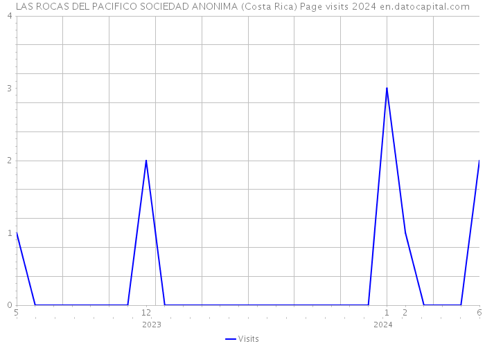 LAS ROCAS DEL PACIFICO SOCIEDAD ANONIMA (Costa Rica) Page visits 2024 