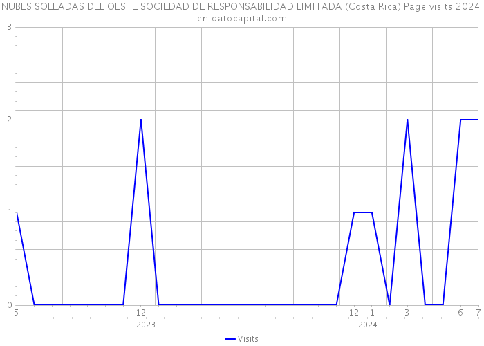 NUBES SOLEADAS DEL OESTE SOCIEDAD DE RESPONSABILIDAD LIMITADA (Costa Rica) Page visits 2024 