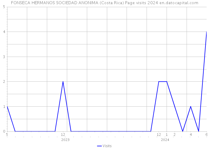 FONSECA HERMANOS SOCIEDAD ANONIMA (Costa Rica) Page visits 2024 