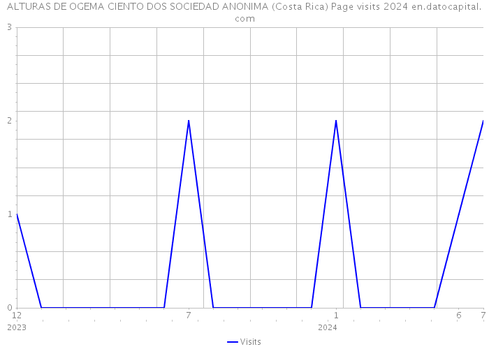 ALTURAS DE OGEMA CIENTO DOS SOCIEDAD ANONIMA (Costa Rica) Page visits 2024 