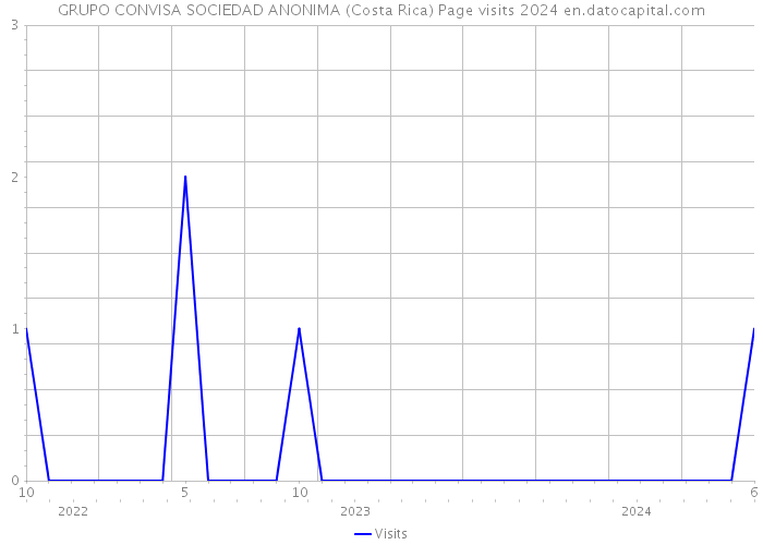GRUPO CONVISA SOCIEDAD ANONIMA (Costa Rica) Page visits 2024 