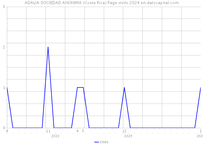 ADALIA SOCIEDAD ANONIMA (Costa Rica) Page visits 2024 