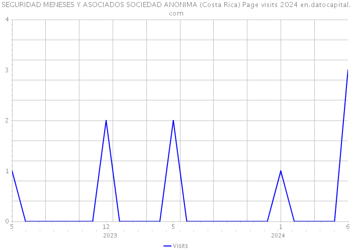 SEGURIDAD MENESES Y ASOCIADOS SOCIEDAD ANONIMA (Costa Rica) Page visits 2024 