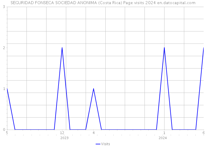 SEGURIDAD FONSECA SOCIEDAD ANONIMA (Costa Rica) Page visits 2024 