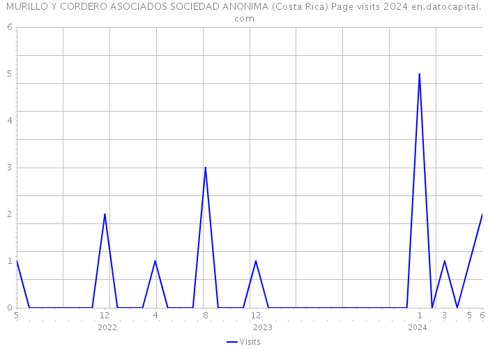MURILLO Y CORDERO ASOCIADOS SOCIEDAD ANONIMA (Costa Rica) Page visits 2024 