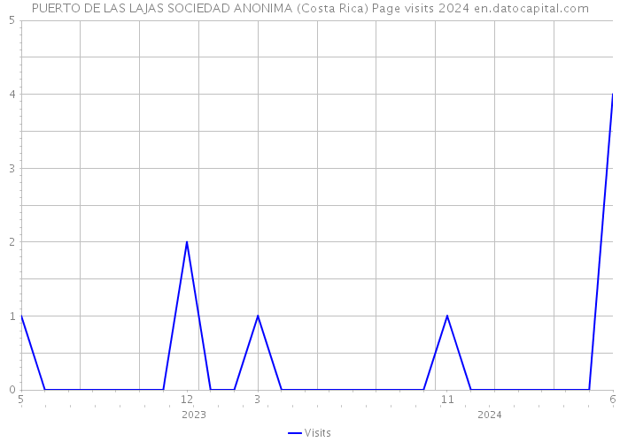 PUERTO DE LAS LAJAS SOCIEDAD ANONIMA (Costa Rica) Page visits 2024 
