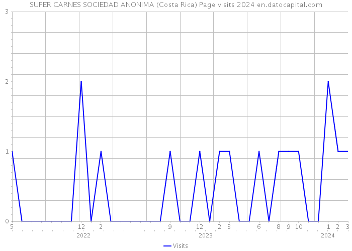 SUPER CARNES SOCIEDAD ANONIMA (Costa Rica) Page visits 2024 