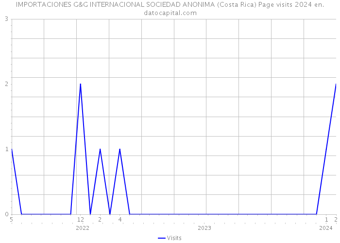 IMPORTACIONES G&G INTERNACIONAL SOCIEDAD ANONIMA (Costa Rica) Page visits 2024 