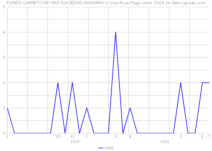 FUNDO GAMBITO DE ORO SOCIEDAD ANONIMA (Costa Rica) Page visits 2024 