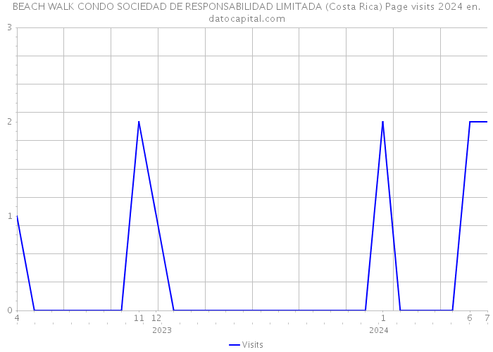BEACH WALK CONDO SOCIEDAD DE RESPONSABILIDAD LIMITADA (Costa Rica) Page visits 2024 