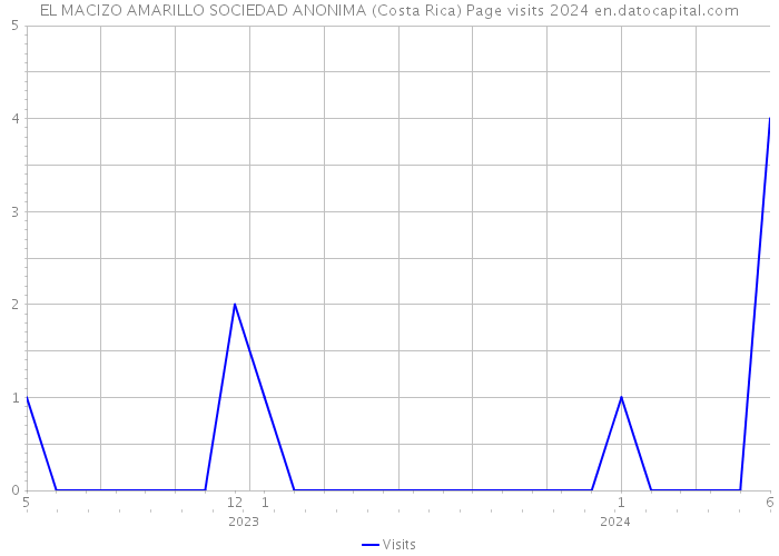 EL MACIZO AMARILLO SOCIEDAD ANONIMA (Costa Rica) Page visits 2024 