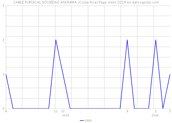 CABLE PURISCAL SOCIEDAD ANONIMA (Costa Rica) Page visits 2024 