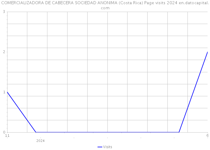 COMERCIALIZADORA DE CABECERA SOCIEDAD ANONIMA (Costa Rica) Page visits 2024 